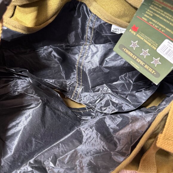 Fox Outdoor NWT M1945 Military Canvas Cargo Shoulder Bag Cotton Adjustable Strap - Picture 6 of 12